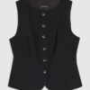 Black Tailored Waistcoat