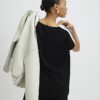 Black Tape Detail V Neck Tank Top