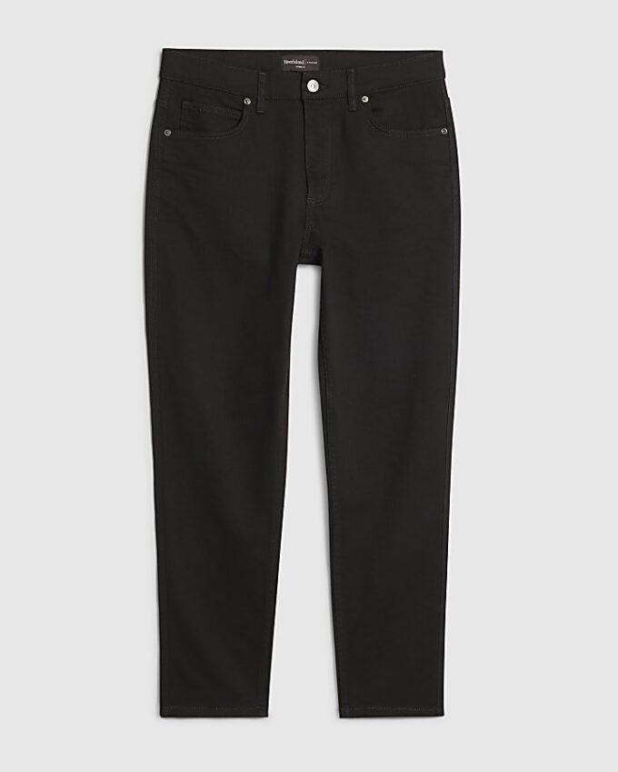 Black Tapered Fit Jeans