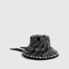 Black Wide Brim Cornelli Bucket Hat