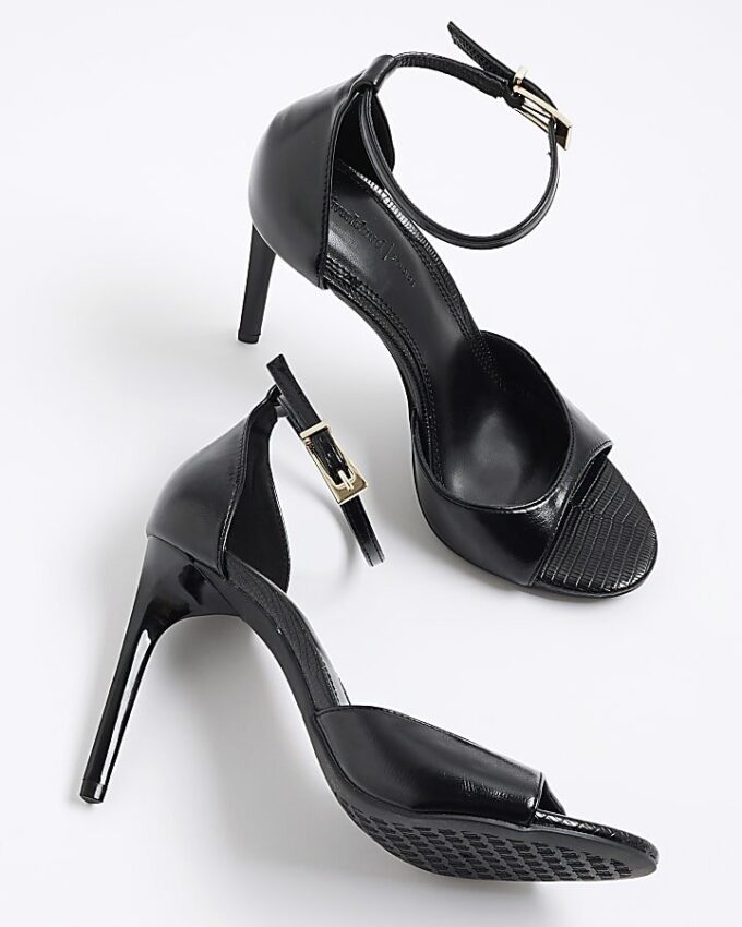 Black Closed Back Heels