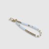 Blue Beaded Phone Chain