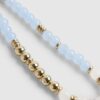 Blue Beaded Phone Chain