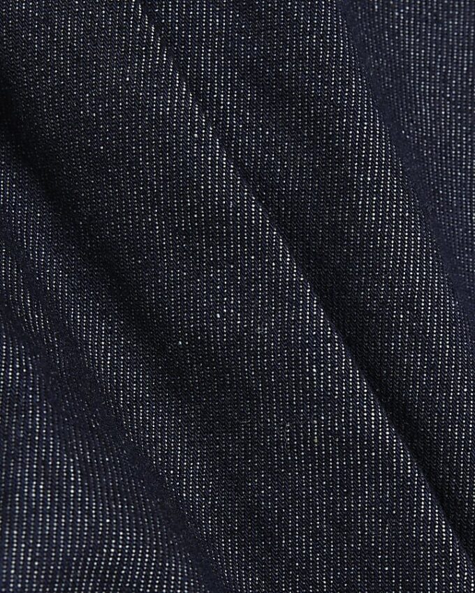 Blue Belted Split Hem Wide Leg Jeans
