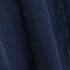 Blue Denim Short Sleeve Seamed Midi Dress