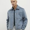 Blue Faux Suedette Western Jacket