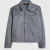 Blue Faux Suedette Western Jacket