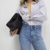 Blue High Waisted Relaxed Flare Jeans