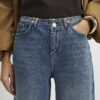 Blue High Waisted Wide Leg Jeans