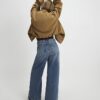 Blue High Waisted Wide Leg Jeans