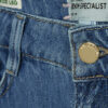 Blue High Waisted Wide Leg Jeans