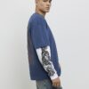 Blue Japanese Double Layered T-Shirt