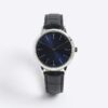 Blue Leather Strap Watch