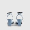 Blue Mid Block Heels