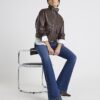 Blue Mid Rise Bootcut Jeans
