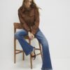 Blue Mid Rise Bootcut Jeans