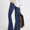 Blue Mid Rise Bootcut Jeans