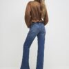 Blue Mid Rise Bootcut Jeans