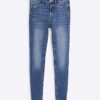 Blue Mid Rise Molly Bum Sculpt Skinny Jeans