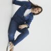 Blue Mid Rise Molly Bum Sculpt Skinny Jeans