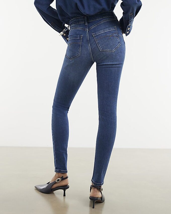 Blue Molly Sculpt Skinny Jeans