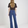 Blue Monogram Relaxed Flare Jeans