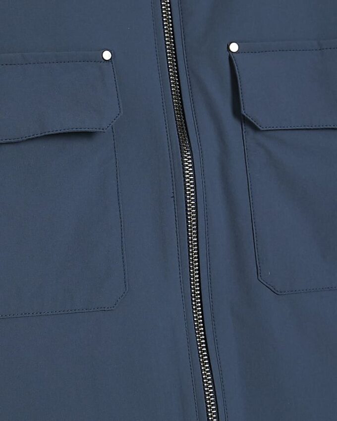Blue Muscle Fit Shacket