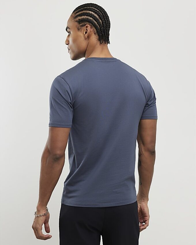 Blue Muscle Fit T-Shirt