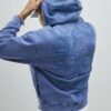 Blue Oversized Fit Japanese Snake Hoodie