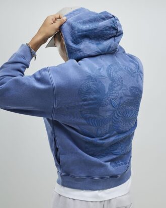 blue oversized fit japanese snake hoodie 1 330x413 - Blue Oversized Fit Japanese Snake Hoodie