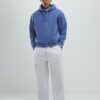 Blue Oversized Fit Japanese Snake Hoodie