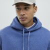 Blue Oversized Fit Japanese Snake Hoodie