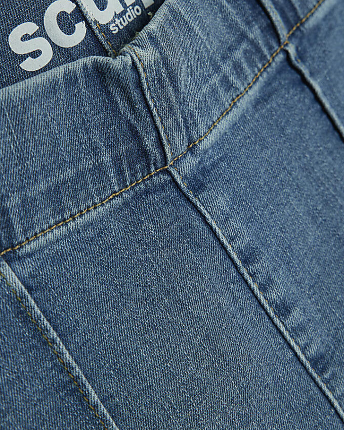 Blue Pull-On Sculpt Flared Jeans