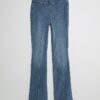 Blue Pull-On Sculpt Flared Jeans