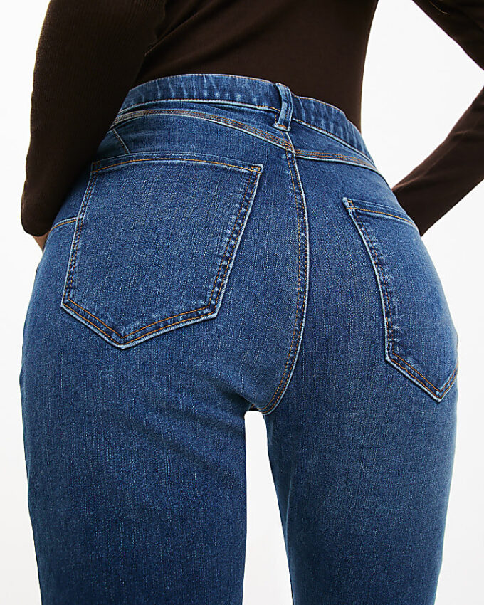 Blue Pull-On Sculpt Slim Jeans