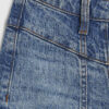 Blue Seamed Wide Leg Jeans