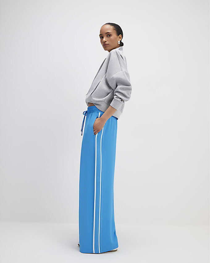 Blue Side Stripe Joggers