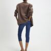 Blue Skinny Fit Capri Jeans