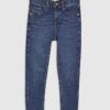 Blue Skinny Fit Capri Jeans