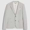 Blue Skinny Fit Check Suit Jacket