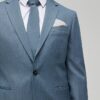 Blue Skinny Fit Pinstripe Suit Jacket