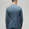 Blue Skinny Fit Pinstripe Suit Jacket