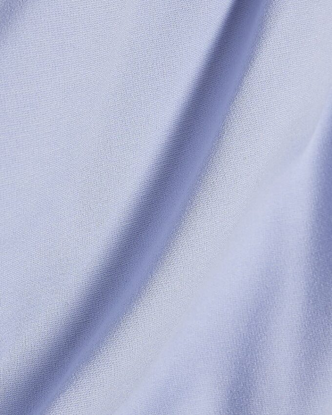 Blue Stretchy Draped Midi Dress