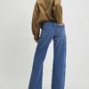 Blue Tailored Wide Leg Jeans