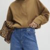 Blue Tailored Wide Leg Jeans