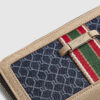Blue Webbing Front Monogram Print Purse
