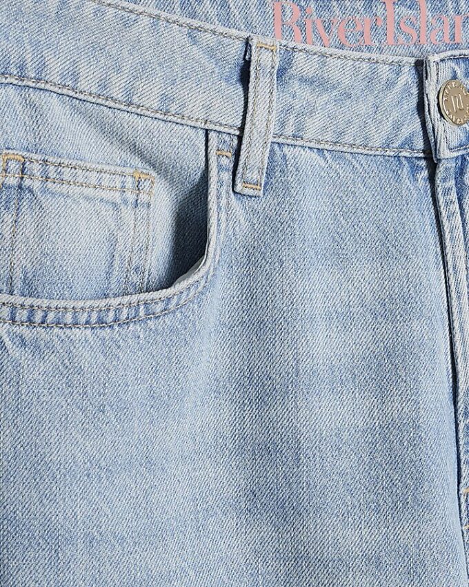 Blue Wide Leg Jeans