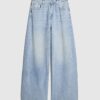 Blue Wide Leg Jeans