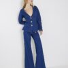 Blue Wide Leg Palazzo Jeans