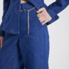 Blue Wide Leg Palazzo Jeans
